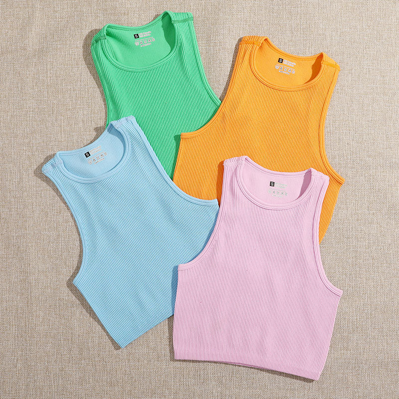 seamless cropped halter tops