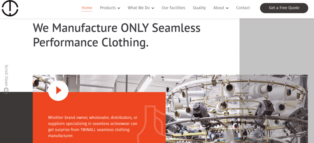seamless clothing manufacturers