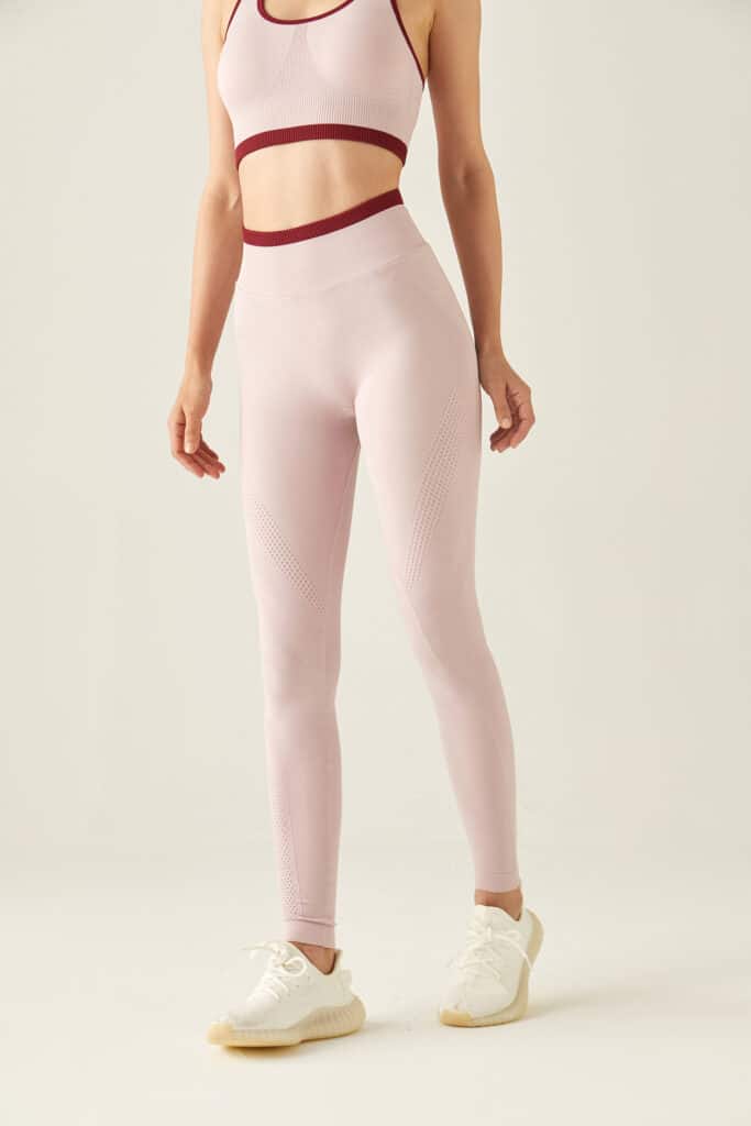 custom cheap seamless gym leggings manufacturer pink