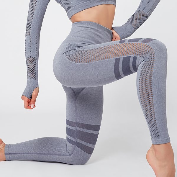 yoga pants with mesh sides supplier
