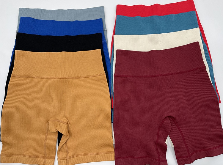 custom knit yoga pants shorts