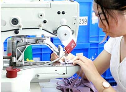 Fabricación de ropa sin costuras - Línea de costura