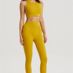 wholesale yellow yoga overall suit